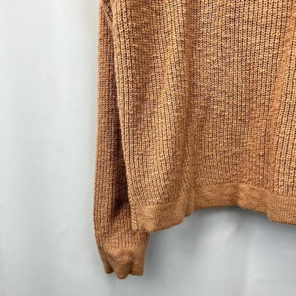 Aerie Pullover Deep V-Back Sweater Long Sleeve Knit Women's Size Medium - Picture 7 of 9